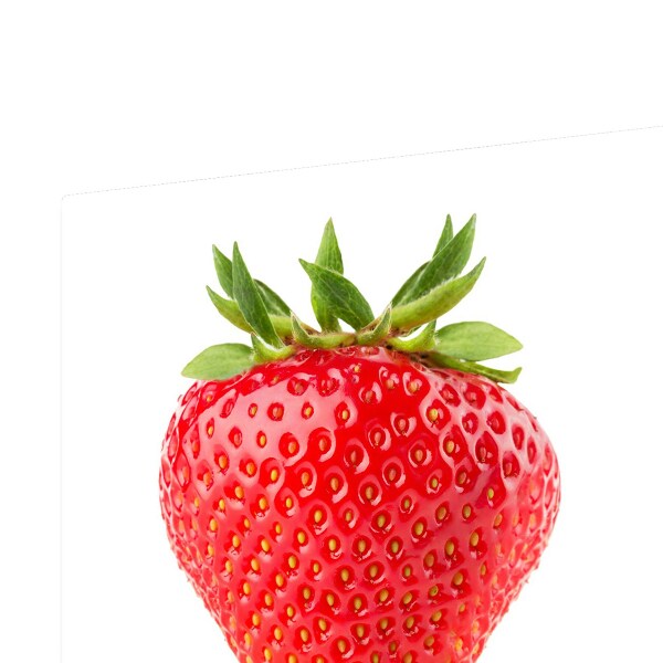 Deska do krojenia Truskawka na białym tle