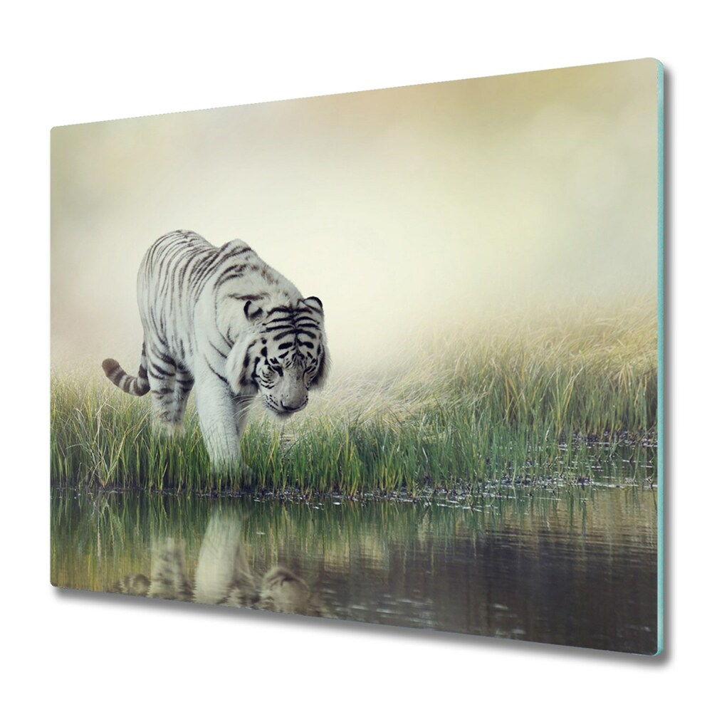 Deska do krojenia Biały tygrys przy wodzie