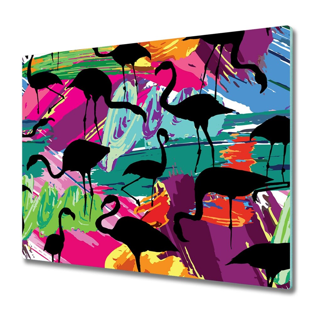Deska do krojenia Czarne flamingi