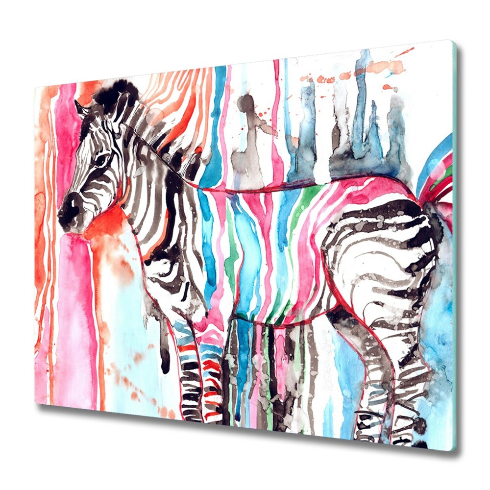 Deska do krojenia Malowana Kolorowa zebra
