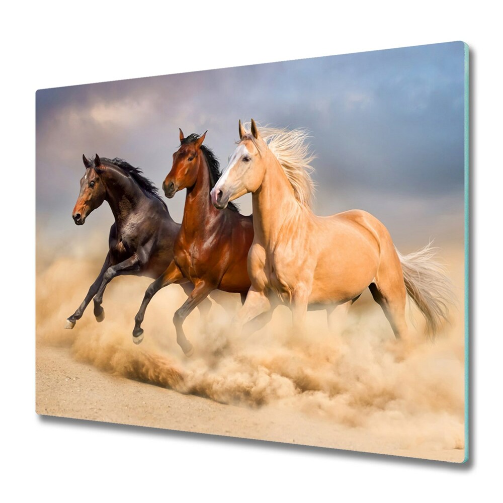 Deska do krojenia Konie biegnące w piasku