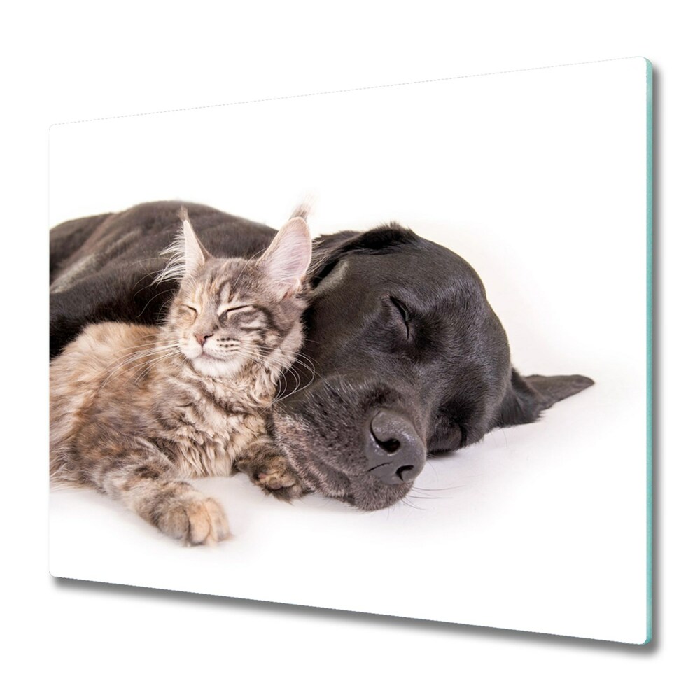 Deska do krojenia Śpiący pies i kot