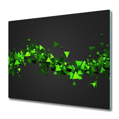 Deska do krojenia Geometryczna neonowa zielona fala