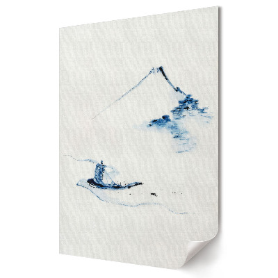 Plakat na materiale polycanvas Spokój na wodzie i górze