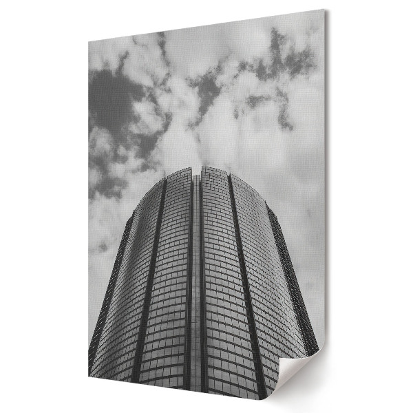 Nowoczesny plakat dekoracyjny Nowoczesna architektura w czerni i bieli