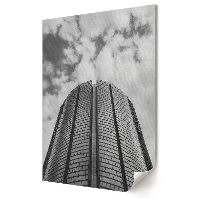 Nowoczesny plakat dekoracyjny Nowoczesna architektura w czerni i bieli