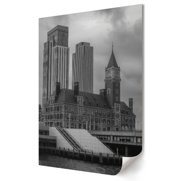 Nowoczesny plakat dekoracyjny Nowoczesność i historia w architekturze