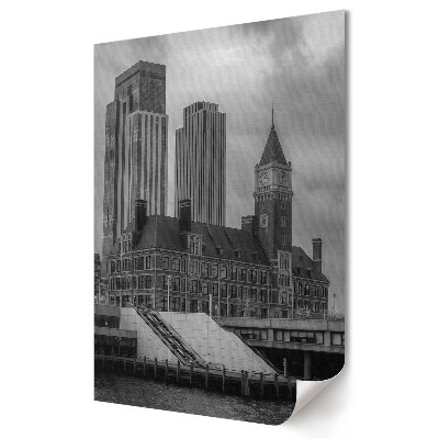 Nowoczesny plakat dekoracyjny Nowoczesność i historia w architekturze