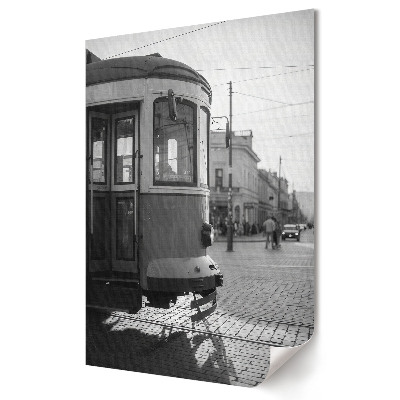 Stylowy plakat na ścianę Zabytkowy tramwaj na Starym Mieście