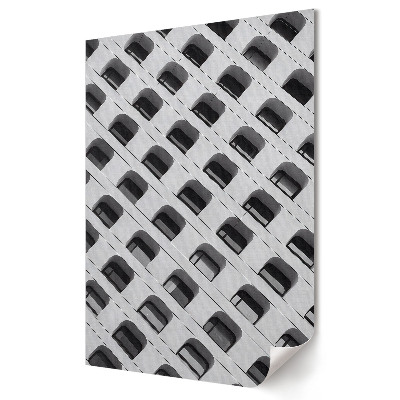 Plakat na materiale polycanvas Geometryczne piękno architektury w monochromie