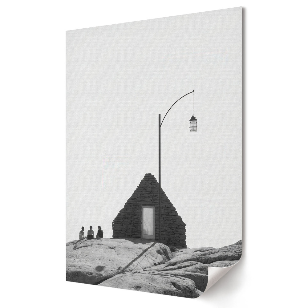 Plakat na materiale polycanvas Spokój nad brzegiem nieznanego