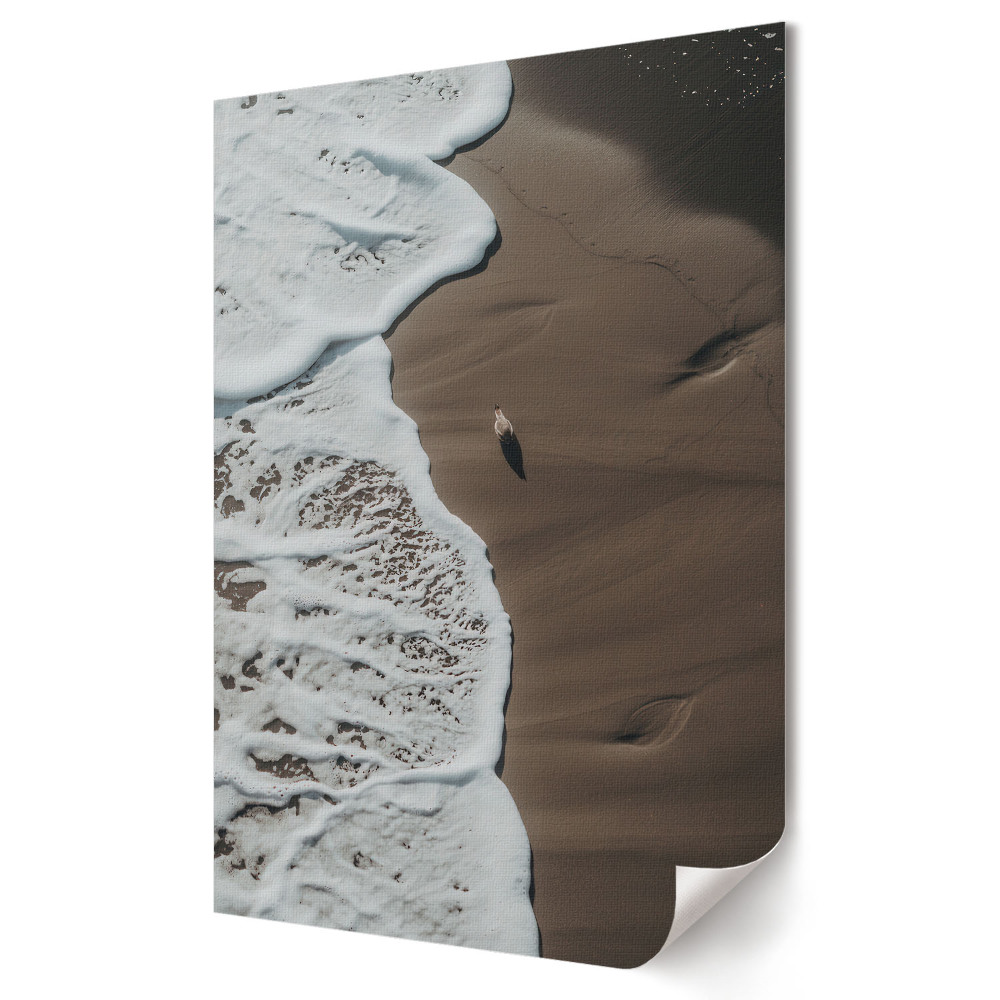 Plakat na materiale polycanvas Spokój na granicy lądu i morza