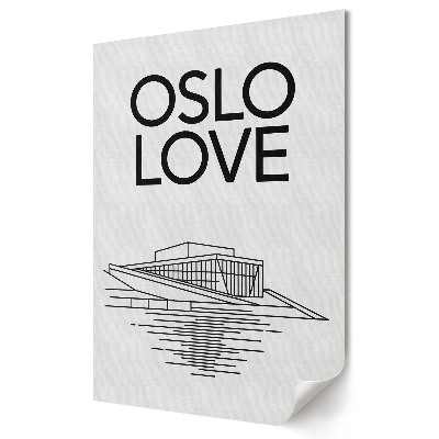 Plakat na materiale polycanvas Oslo Miłość w Nowoczesnej Architekturze
