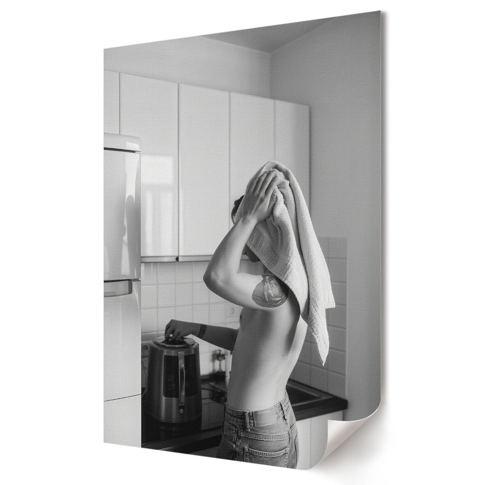Plakat na materiale polycanvas Codzienna chwila w kuchni