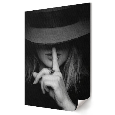 Plakat na materiale polycanvas Tajemnicza elegancja w monochromie