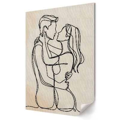 Plakat na materiale polycanvas Intymność w prostocie linii