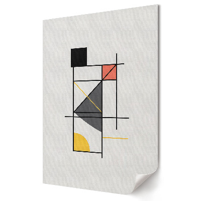 Nowoczesny plakat dekoracyjny z abstrakcyjną kompozycją geometryczną