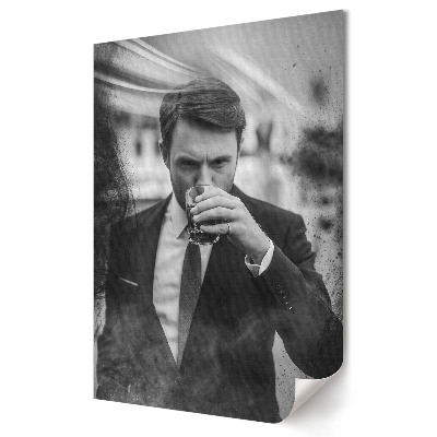 Plakat na materiale polycanvas Elegancja w czerni i bieli