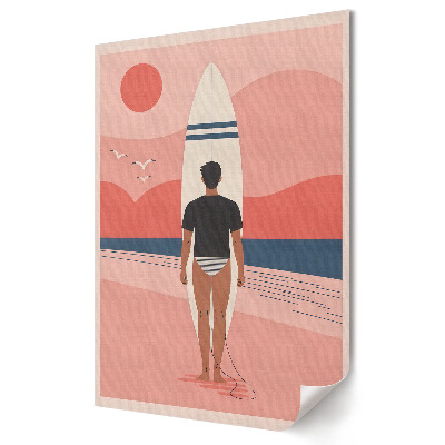Plakat na materiale polycanvas Surfing Dreams at Sunset Beach