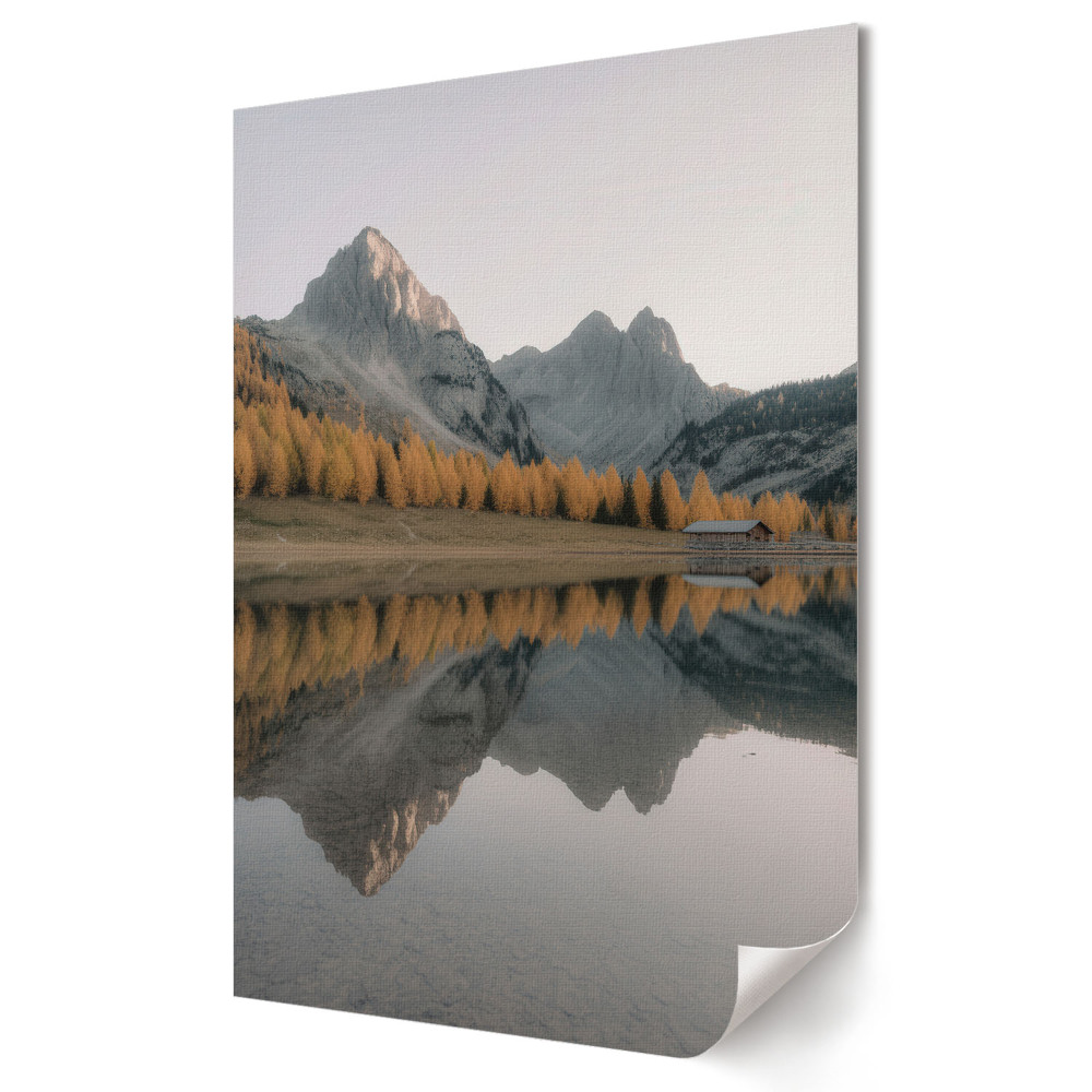 Plakat na materiale polycanvas Górski krajobraz w jesiennych barwach