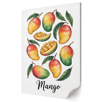 Grafika ścienna na płótnie Soczyste mango w kolorach lata