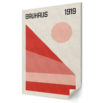 Nowoczesny plakat dekoracyjny Bauhaus 1919 z minimalistyczną geometrią