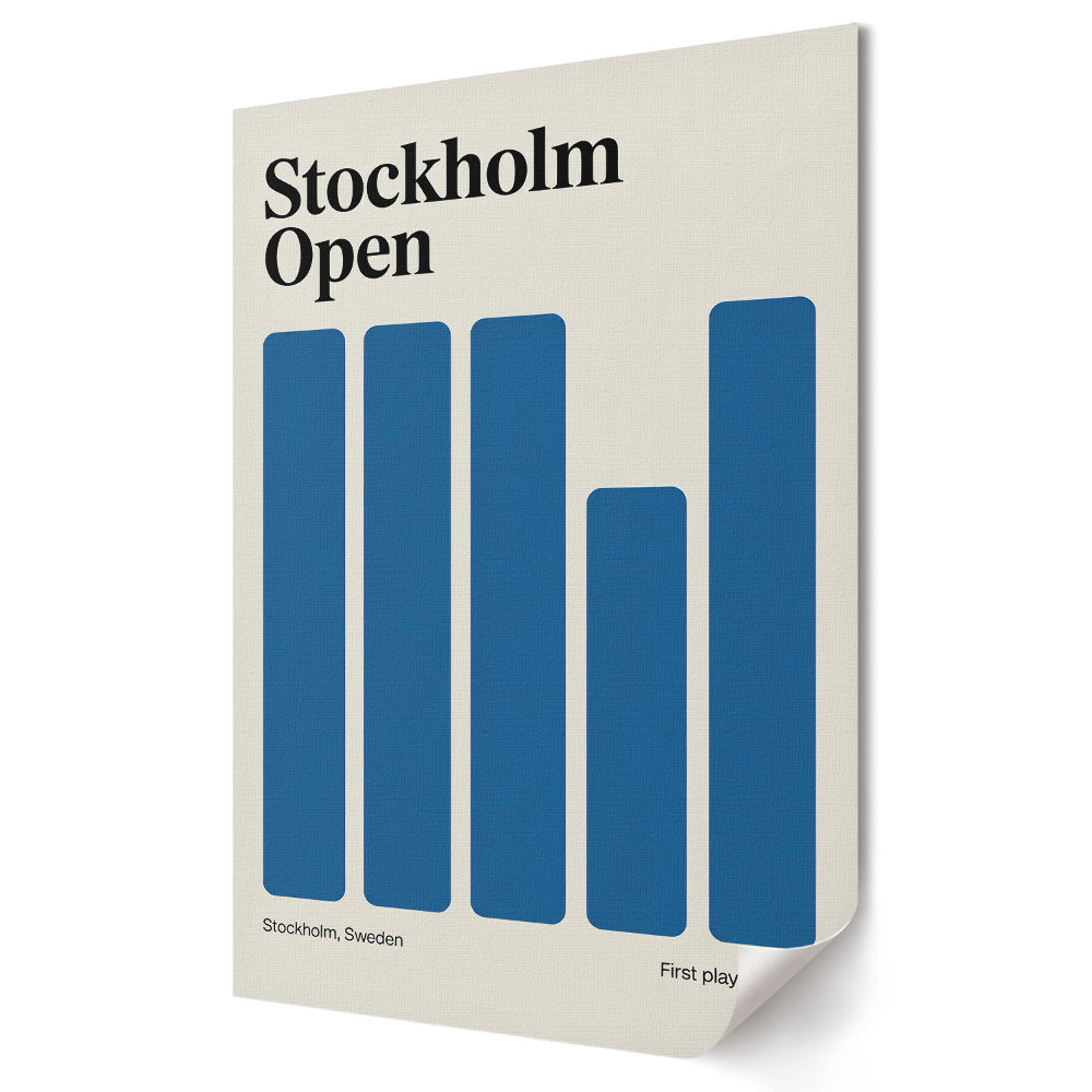 Stylowa grafika ścienna na płótnie Stockholm Open