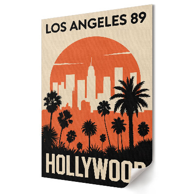Nowoczesny plakat dekoracyjny Klimatyczne Los Angeles z lat 80.