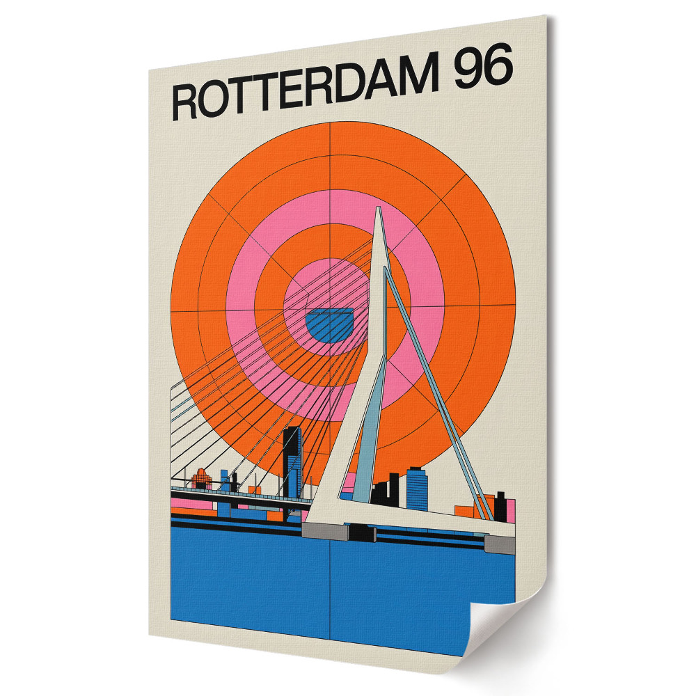 Grafika ścienna na płótnie Nowoczesna architektura Rotterdamu 96