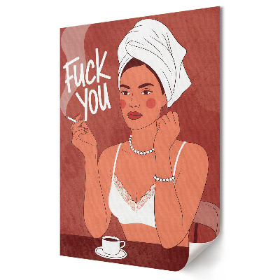 Plakat na materiale polycanvas Silna kobieta z pewnością siebie