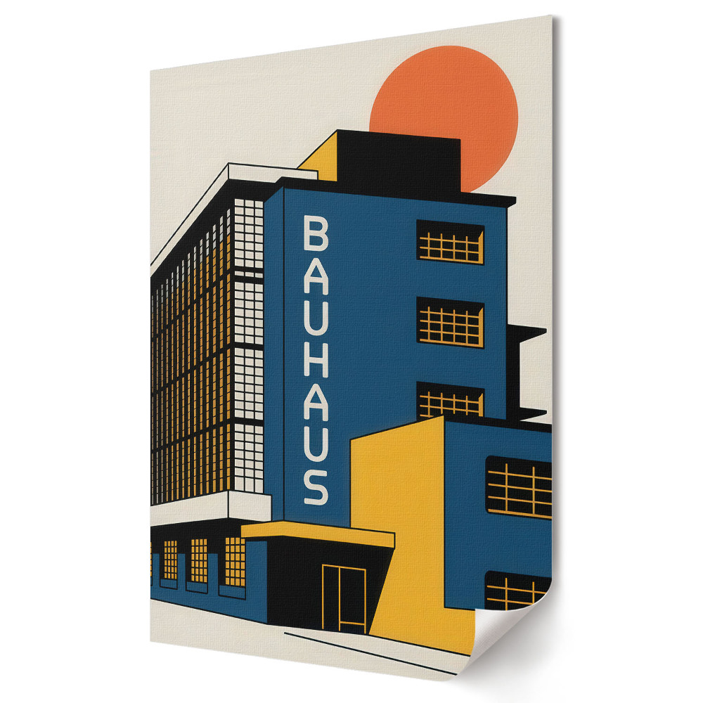 Plakat na materiale polycanvas Bauhaus Ikona Nowoczesnej Architektury