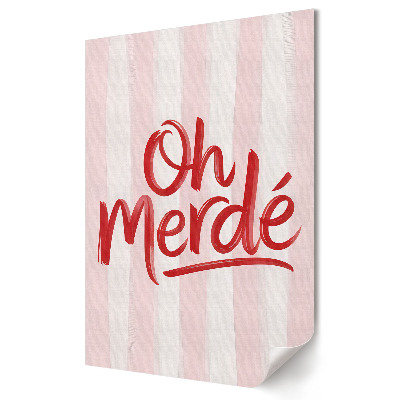 Plakat na materiale polycanvas Wyraziste emocje w prostych słowach