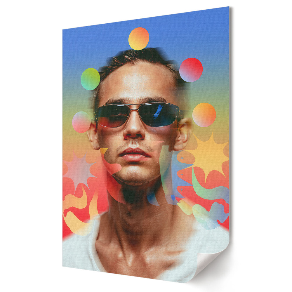 Stylowy plakat na ścianę Energia i styl w kolorach