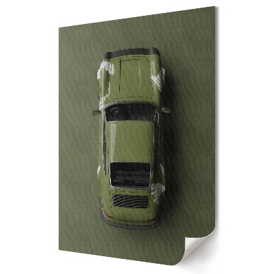 Plakat na materiale polycanvas Militarna elegancja w motoryzacji