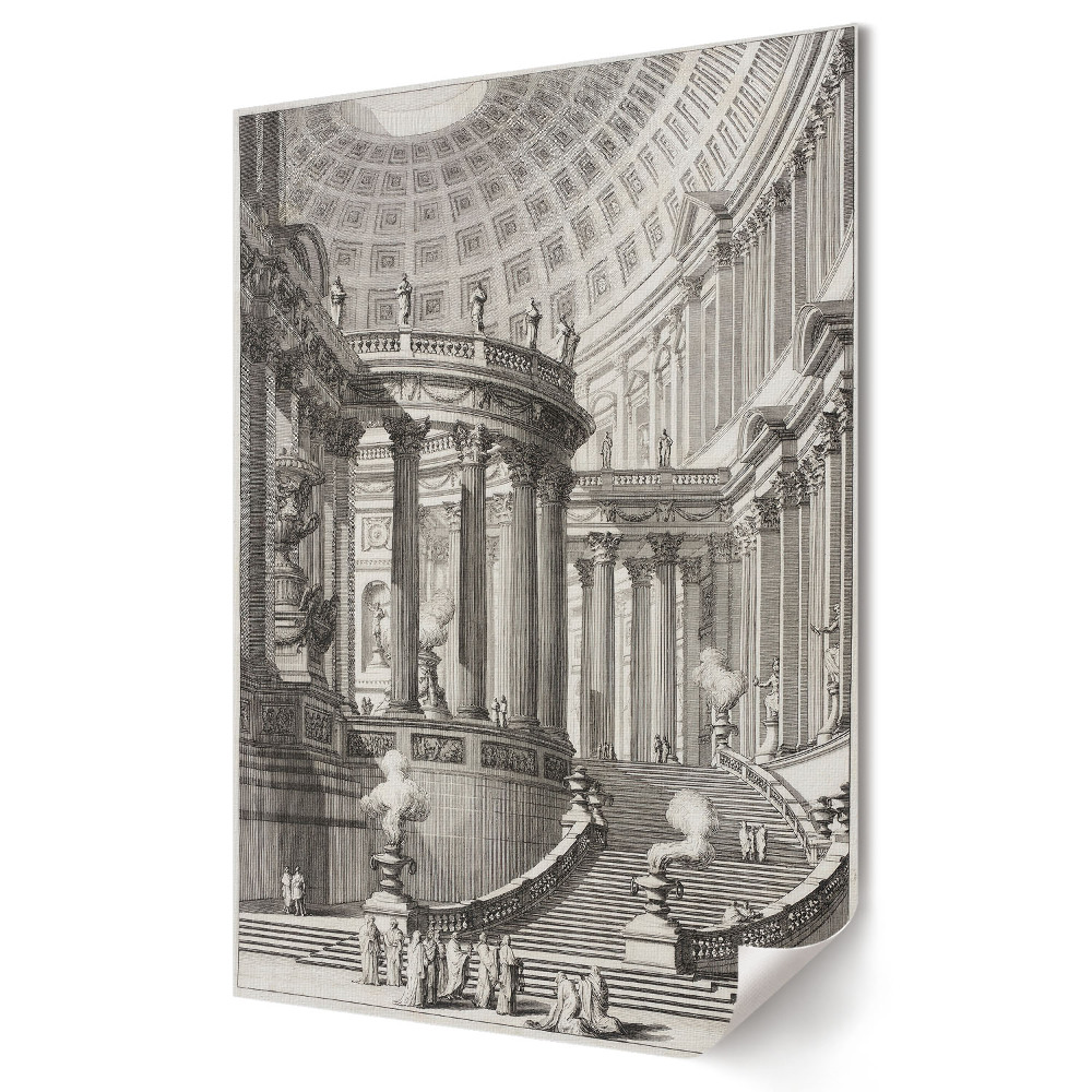 Plakat na materiale polycanvas Wielkość architektury klasycznej w detalach