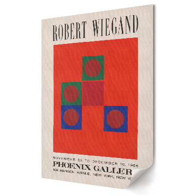 Plakat na materiale polycanvas Wystawa Roberta Wieganda w Phoenix Gallery