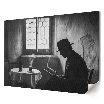 Elegancki plakat do salonu Czas na refleksję przy książce
