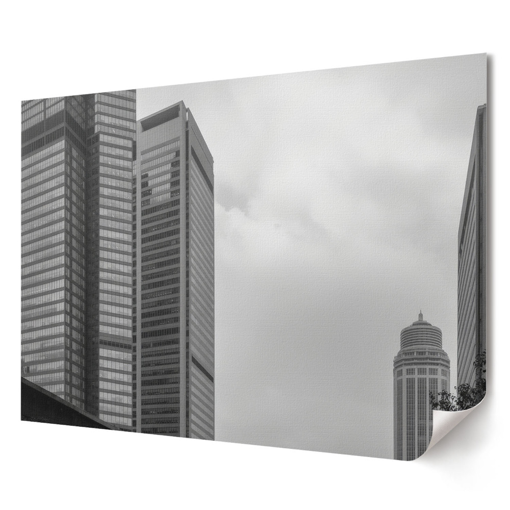 Plakat ścienny premium Nowoczesna architektura w monochromatycznej tonacji