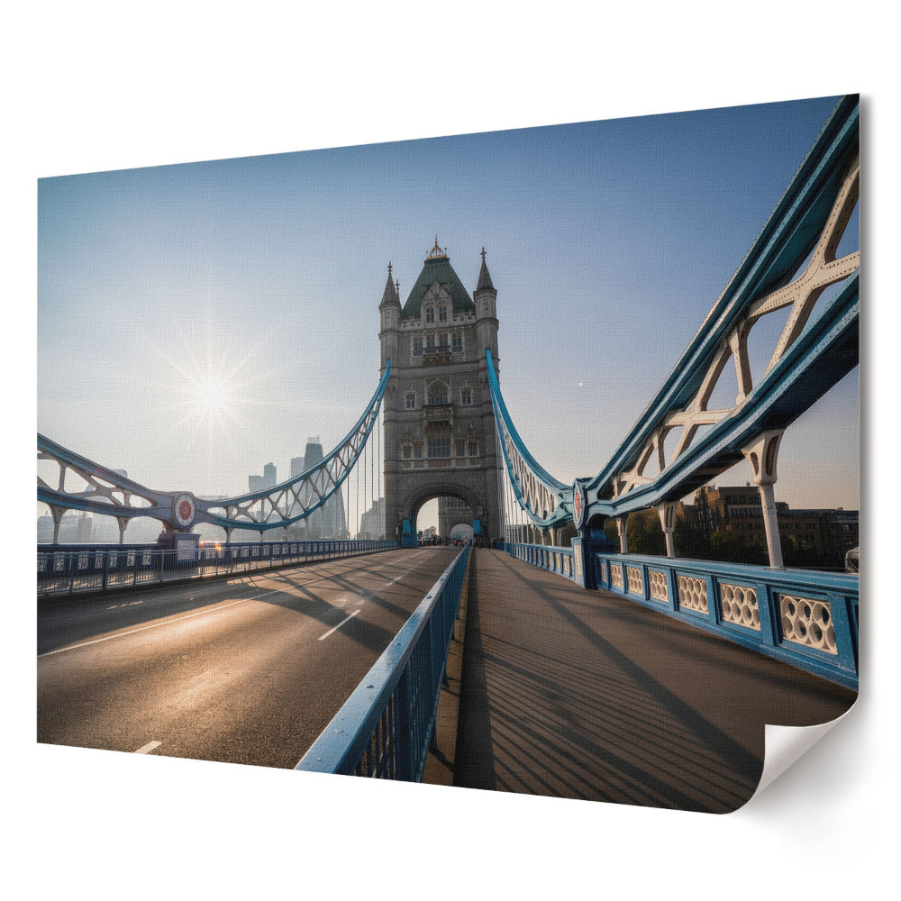 Elegancki plakat do salonu z widokiem na Tower Bridge w Londynie