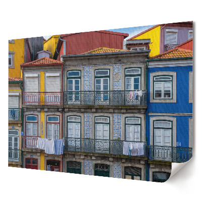 Plakat ścienny premium Kolorowe kamienice w Porto