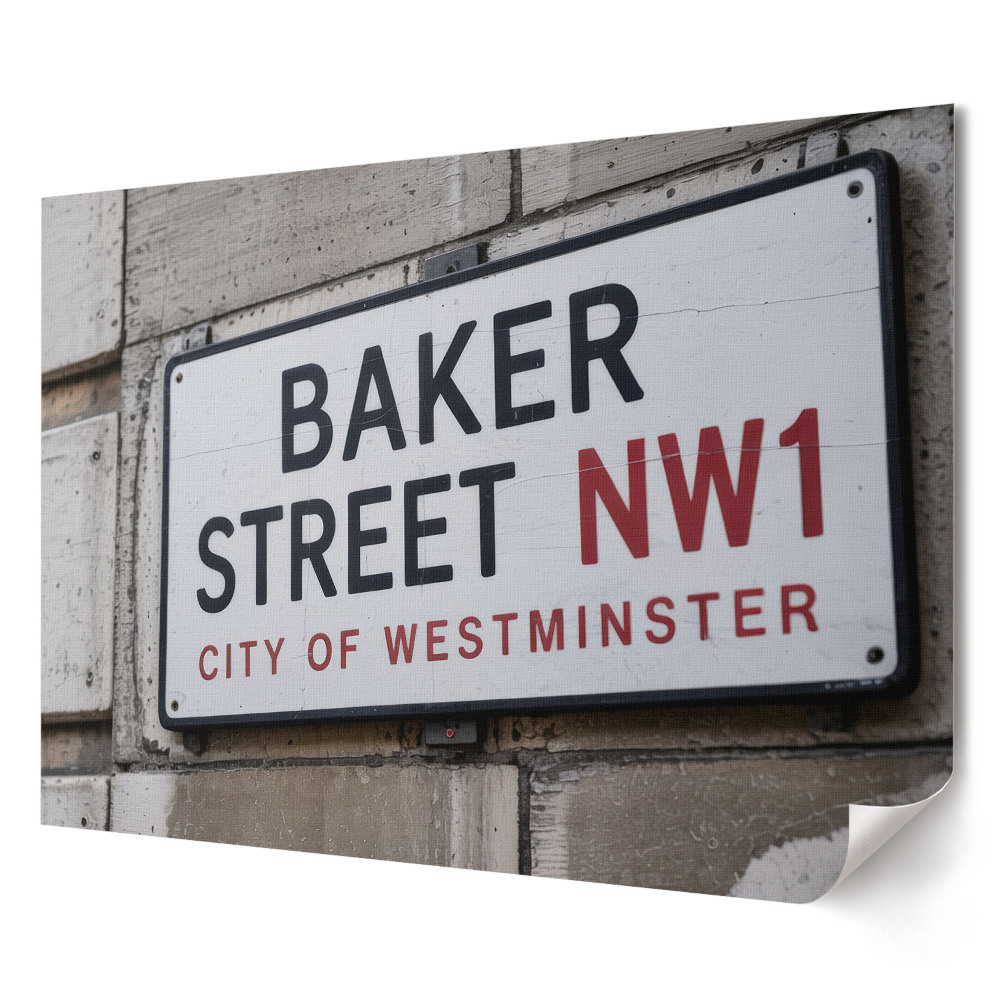 Elegancki plakat do salonu Ulica Baker w Westminsterze