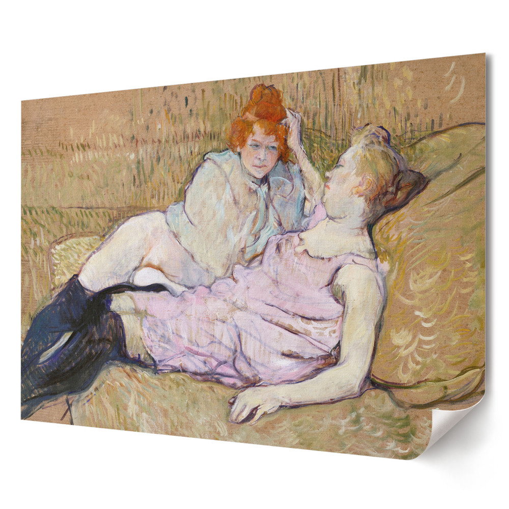 Plakat ścienny premium Intymna chwila dwóch kobiet