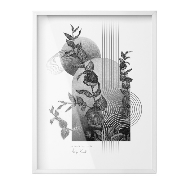 Nowoczesna ramka na zdjęcia na ścianę biała 60x80 cm