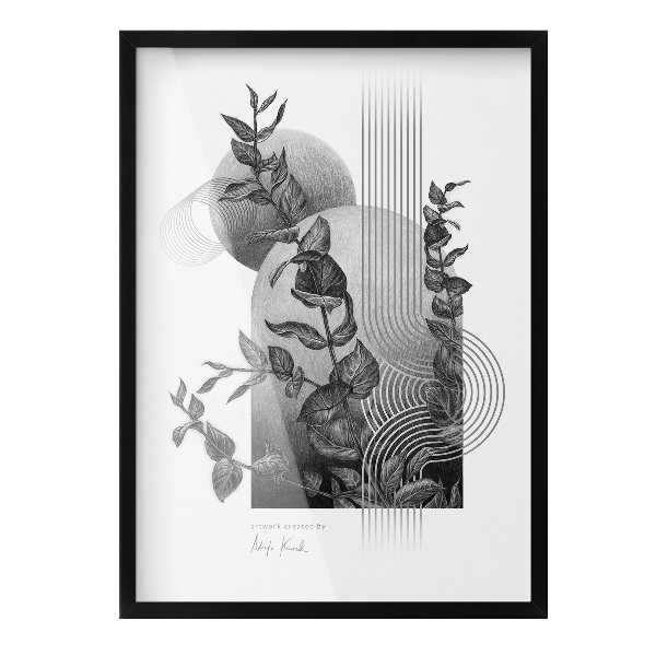 Nowoczesna ramka na zdjęcia czarna 50x70 cm