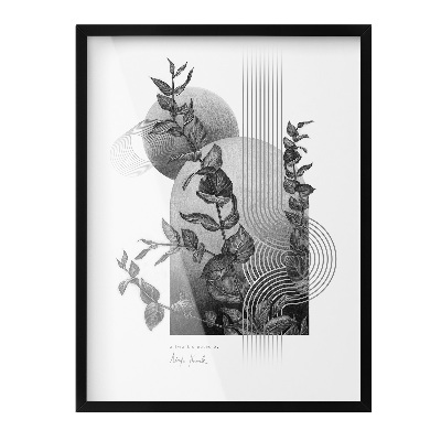 Czarna Ramka na zdjęcia na ścianę 60x80 cm