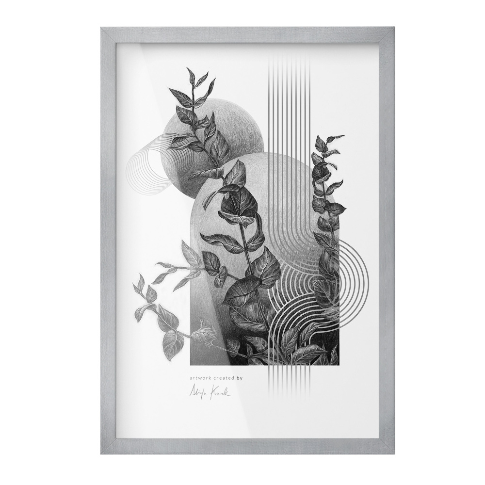 Elegancka ramka na zdjęcia srebrna 40x60 cm