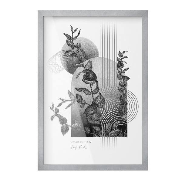 Elegancka ramka na zdjęcia srebrna 40x60 cm