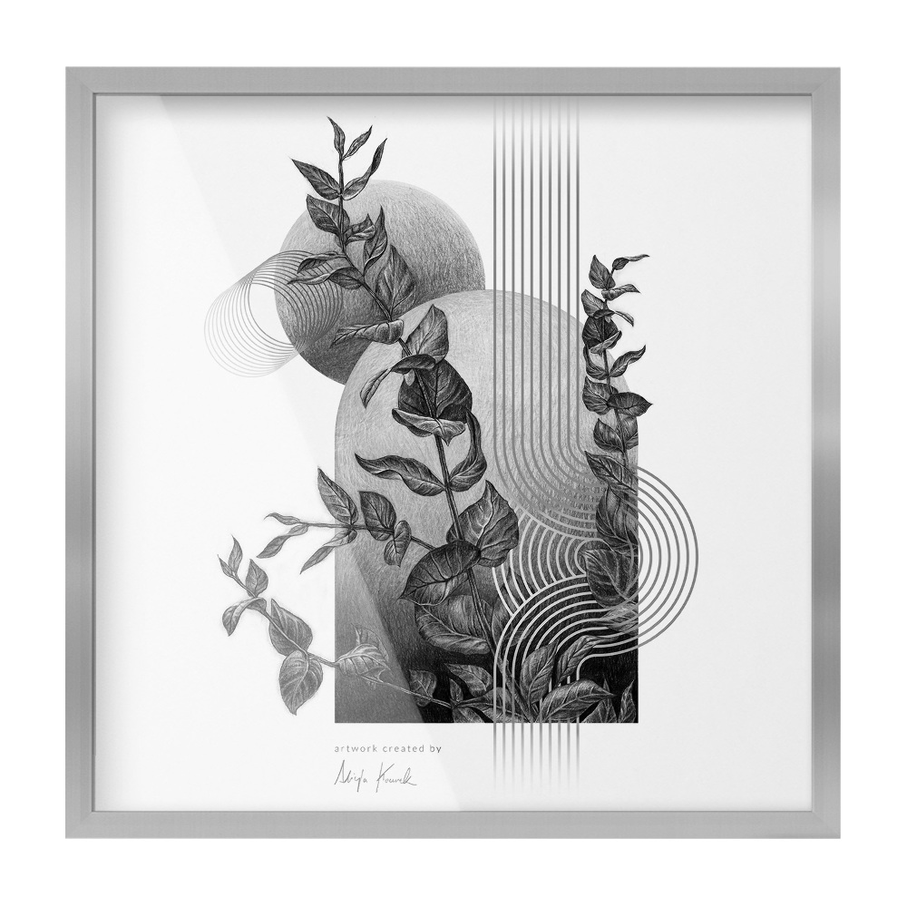 Srebrna ramka do zdjęć 50x50 cm