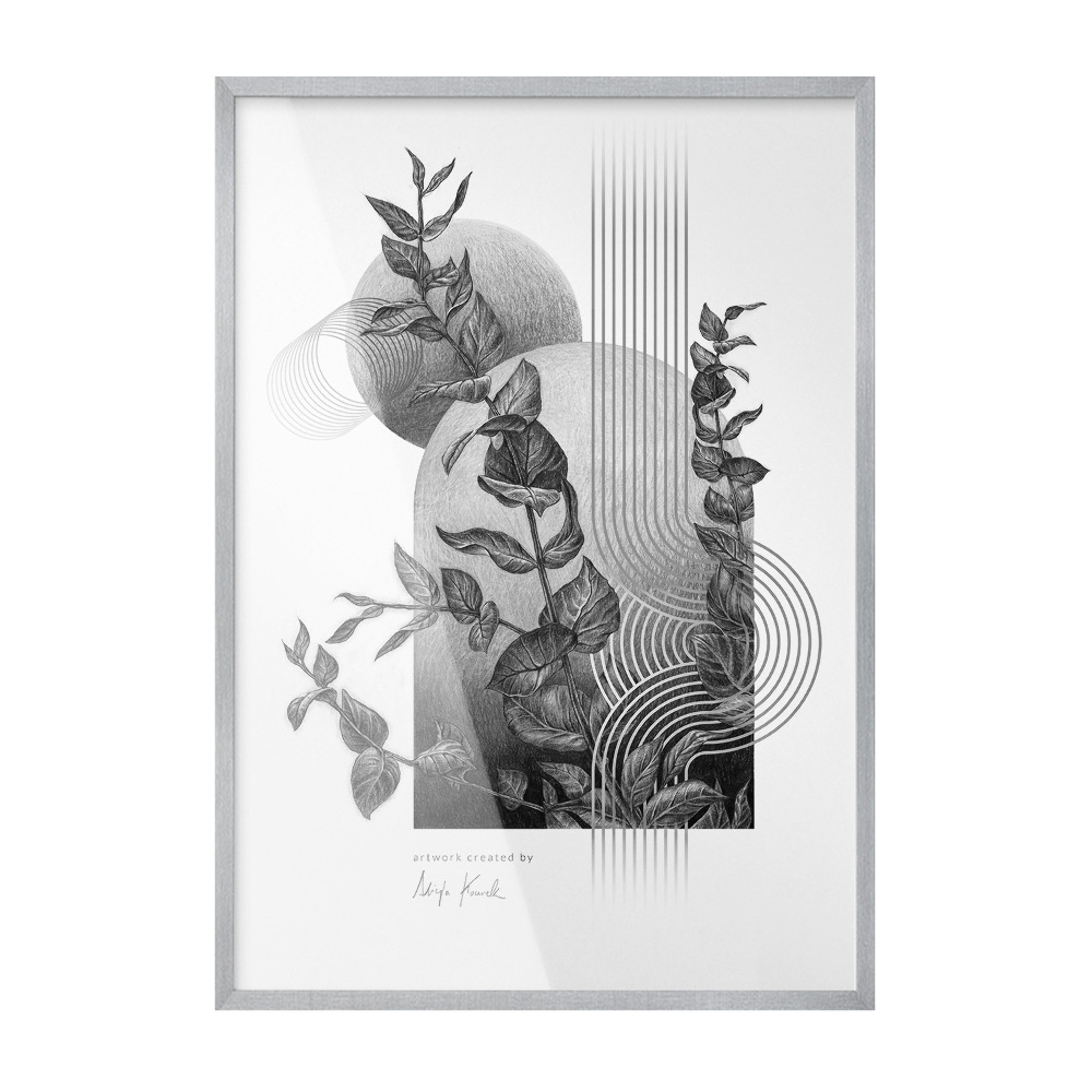 Ramka do obrazka srebrna 70x100 cm