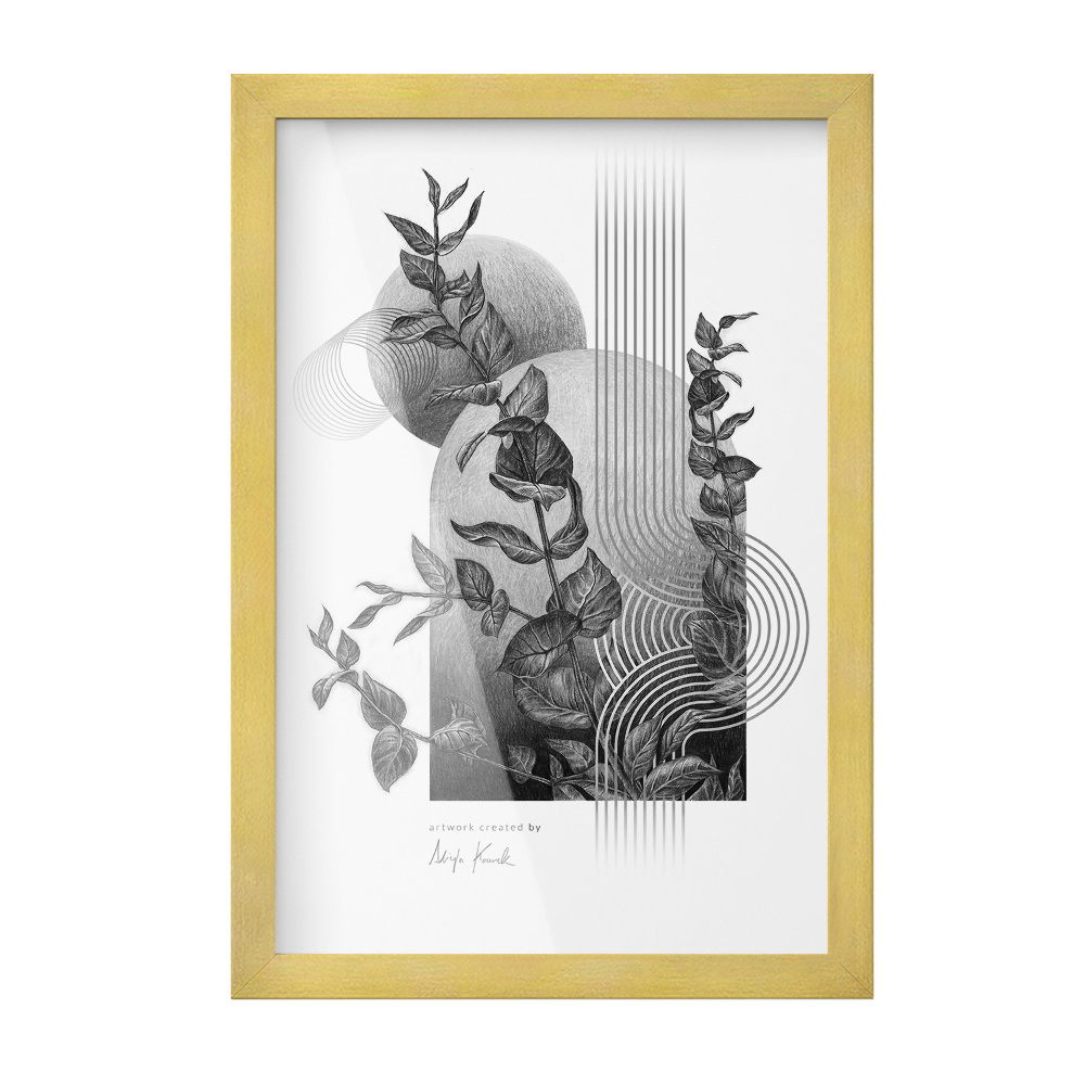 Złota ramka na zdjęcia 20x30 cm